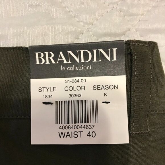 Brandini green‎ microfiber shorts waist 40 nwt - Picture 5 of 6